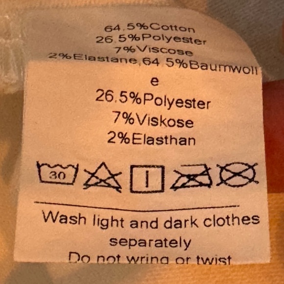 Belle Poque White Denim Midi Skirt with Contrast Stitching size XL - Picture 8 of 10